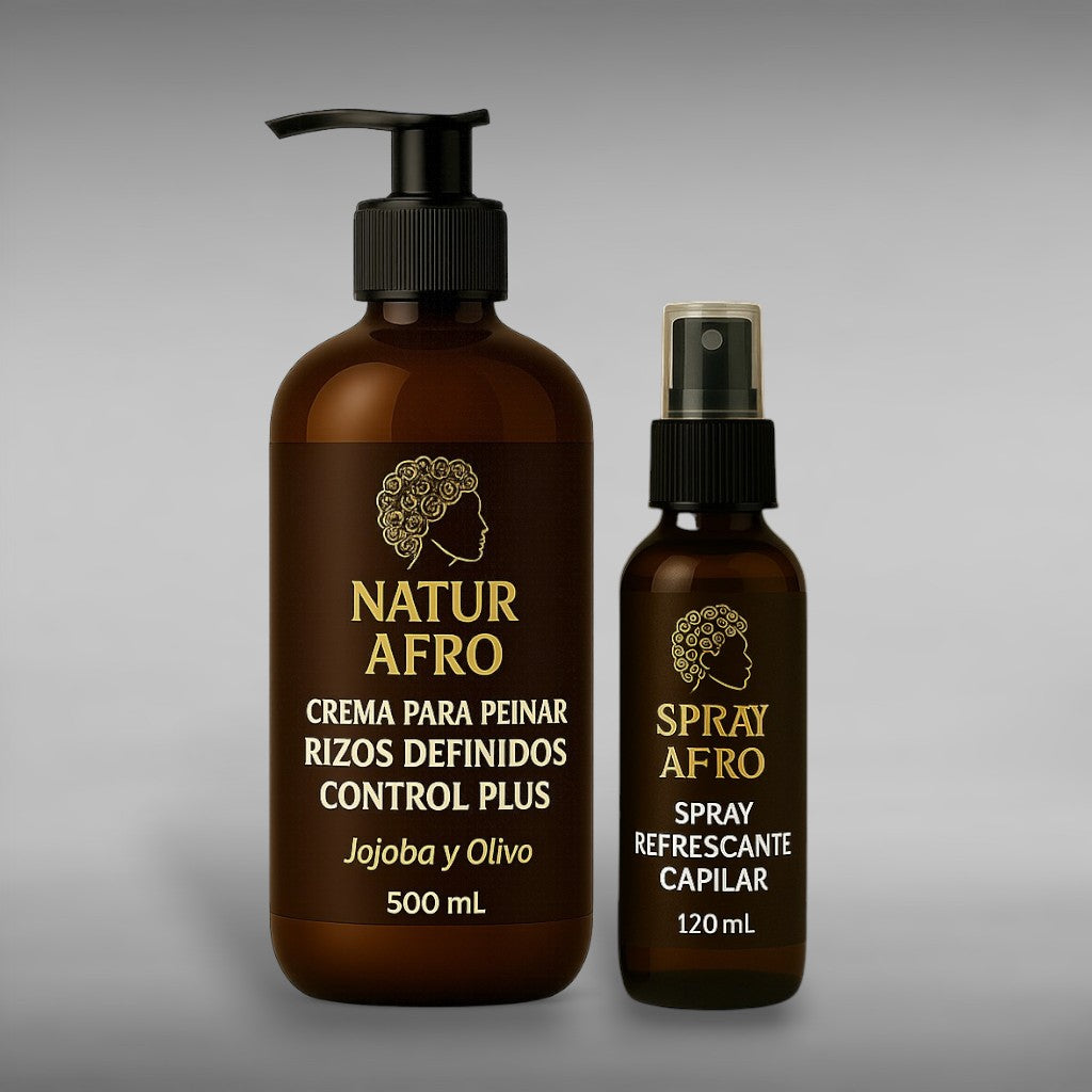 Kit Natur Afro Rizos Siempre Perfectos 500mL y 120mL